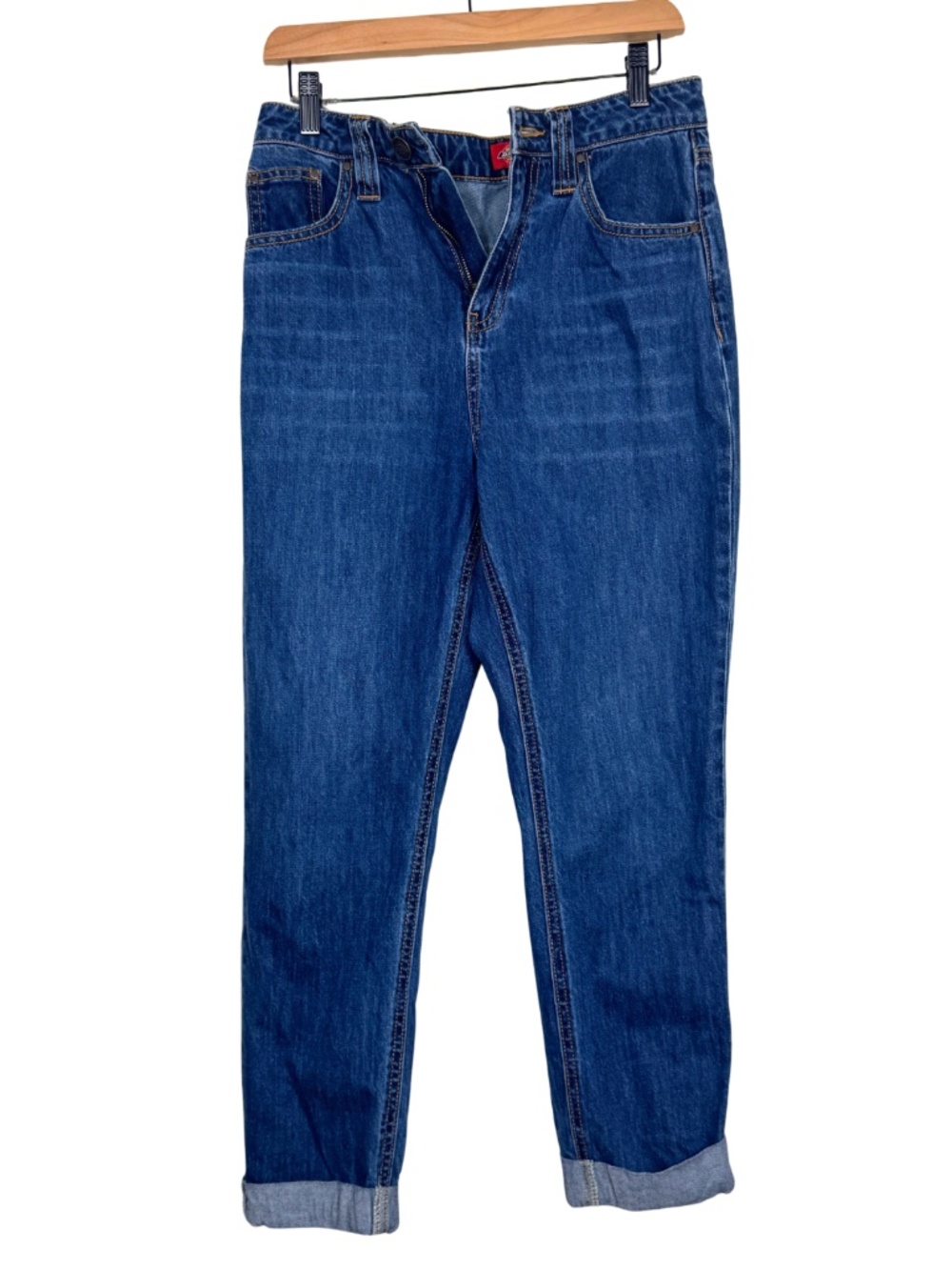 Dickies Girl Jeans Women's Size 5/27 Rolled Cuff Straight Leg Denim
